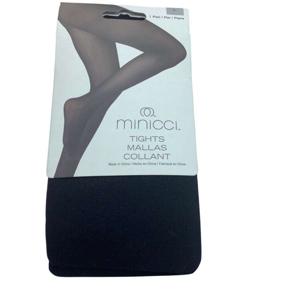 Minicci Womens Black Nylon/Spandex Tights Women Size Large